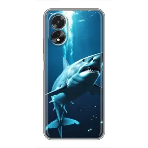 Чохол з картинкою 'Хижаки' для Oppo A17 (Акула під водою)