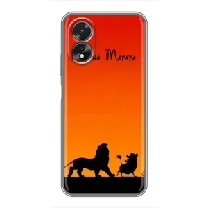 Чохол Король лев на OPPO A17 (Акуна Матата закат)