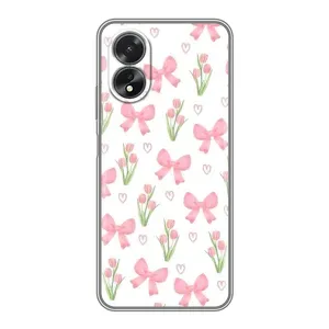 Чохол з принтом «Банти і квіти» для OPPO A17