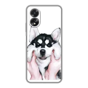 Чохол з принтом «Радісний Хаскі» для OPPO A17