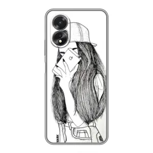 Чехол с принтом «Фото девочки» для OPPO A17
