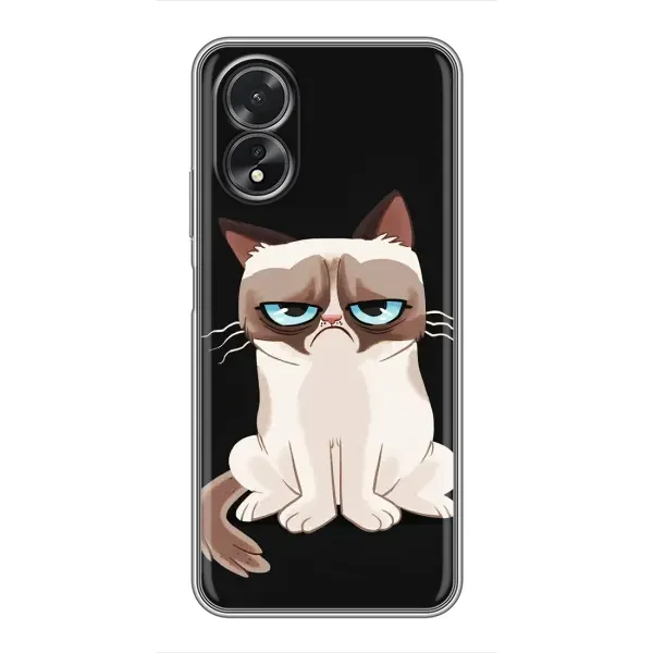 Чехол с принтом «Грустный кот» для OPPO A17 Чехол с принтом «Грустный кот» для OPPO A17