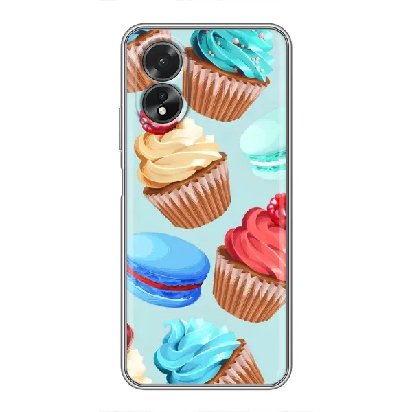 Чехол с принтом «Кексики» для OPPO A17