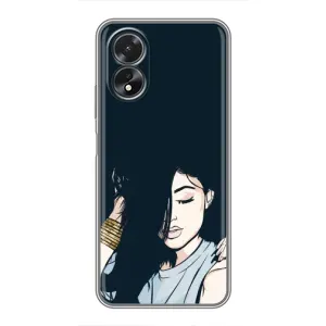 Чехол с принтом «Красивая девочка» для OPPO A17