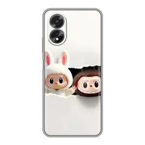 Чохол з принтом «Лабубу» для OPPO A17