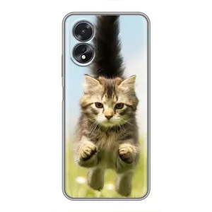 Чехол с принтом «Прыжок кота» для OPPO A17