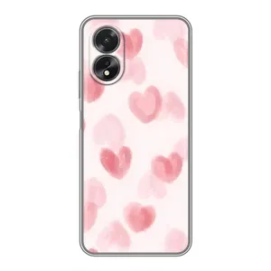 Чохол з розовим принтом для Oppo A17