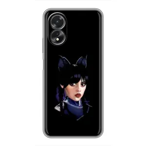Чохли Венсдей на Oppo A17 Уенсдей (AlphaPrint) (серйозна Венздей)