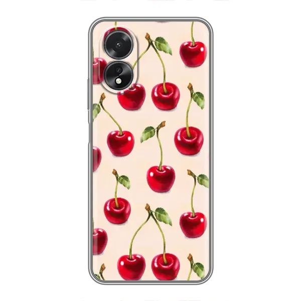 Чехол с принтом «Вишня» для OPPO A17
