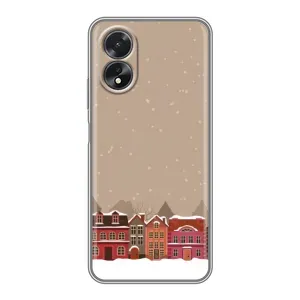 Новорічні, Святкові Чохли для Oppo A17 - 2024 год (Зимове місто)