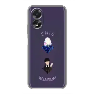 Чохли Венсдей на Oppo A18 Уенсдей (AlphaPrint) (Венздей і подруга)