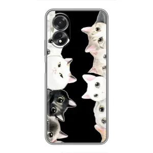Чехол с принтом «Взгляд котов» для OPPO A18