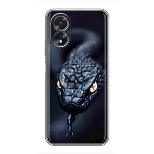 Чехол с принтом «Черная змея» для OPPO A18