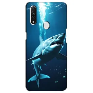Чохол з картинкою 'Хижаки' для Oppo A31 (Акула під водою)
