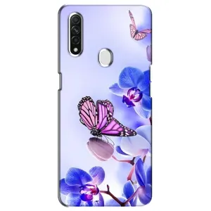 Чохли з квітами для Oppo A31 (VPrint) (Метелик на квітах)