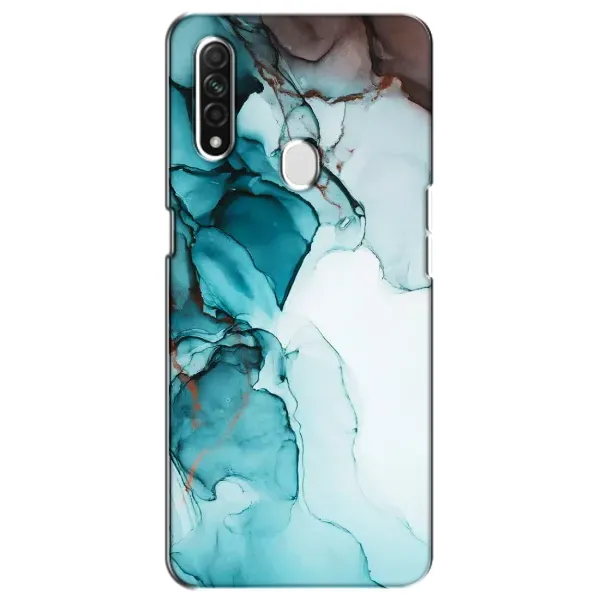 Чохол з принтом «Бірюзовий мрамор» для OPPO A31