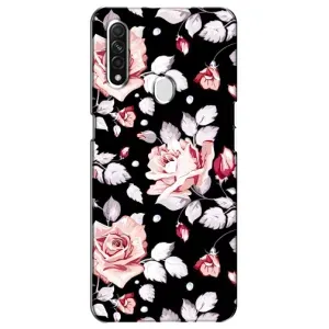 Чохли з квітами для Oppo A31 (VPrint) (Квіти на чорному)