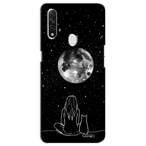 Чохол з принтом «Дівчина з котом» для OPPO A31