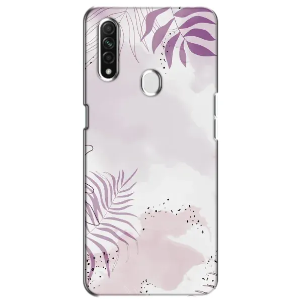 Чохол з принтом «Фіолетове листя» для OPPO A31