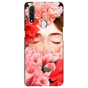Чехлы (ART) Цветы на Oppo A31 (VPrint) (Очі в квітах)