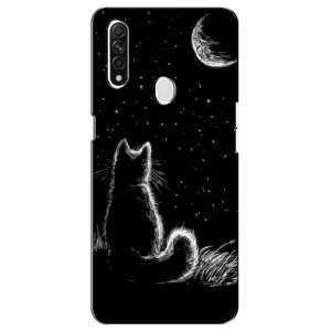 Чохол з принтом для Oppo A31 (AlphaPrint) Модні коти