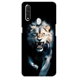 Чохол з картинкою 'Хижаки' для Oppo A31 (Лев у темряві)