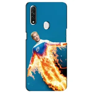 Чохол з принтом Фантастична четвірка для Oppo A31 (Людина-факел у вогні)