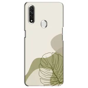 Силконовий чохол з принтом в квітах на Oppo A31 (Зелена монстера дизайн)
