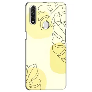 Силконовий чохол з принтом в квітах на Oppo A31 (Жовта монстера арт)