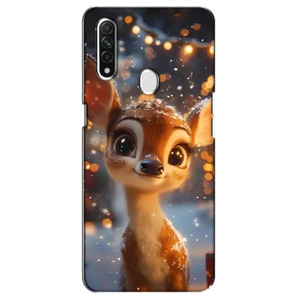 Чехол с принтом «Олененок среди гирлянд» для OPPO A31