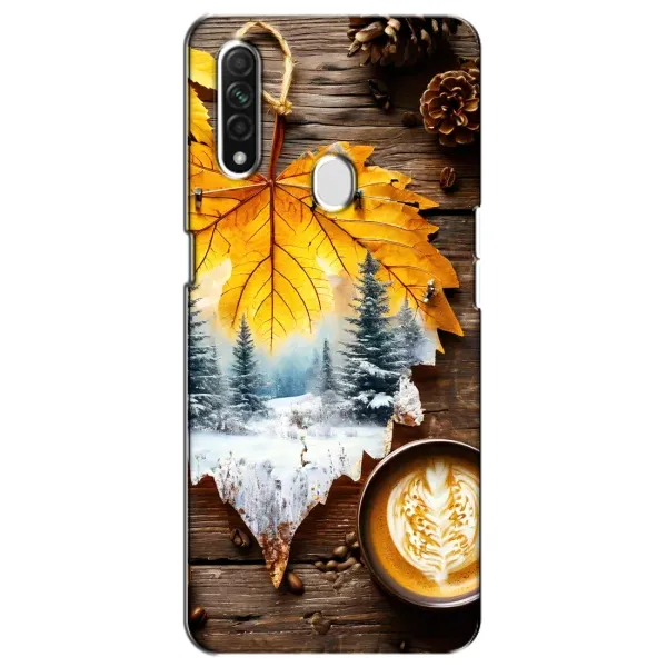 Чехол с принтом «Осенне-зимний кофе» для OPPO A31