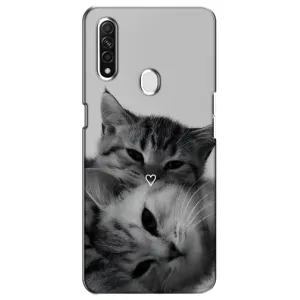 Чохол з принтом «Пара котів» для OPPO A31
