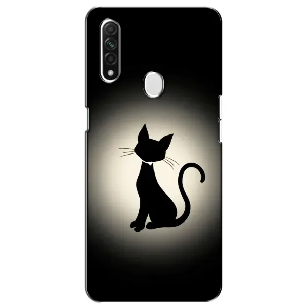Чохол з принтом «Силует котика» для OPPO A31 Чохол з принтом «Силует котика» для OPPO A31