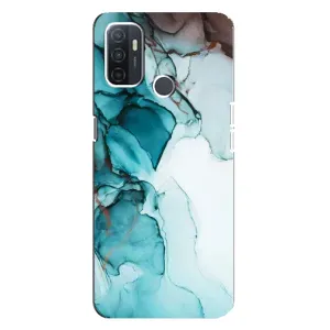 Чохол з принтом «Бірюзовий мрамор» для OPPO A32