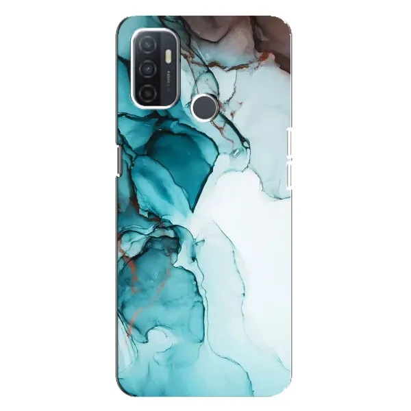 Чохол з принтом «Бірюзовий мрамор» для OPPO A32