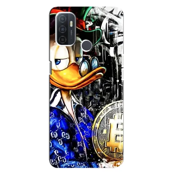 Чехол с принтом «Биткойн Скрудж» для OPPO A32
