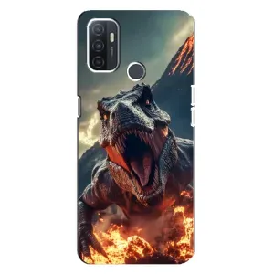 Чехол с принтом «Огненный динозавр» для OPPO A32