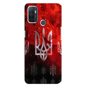 Украинские Чехлы для Oppo A32 с картинкой УПА (AlphaPrint) (ГЕРБ УПА)