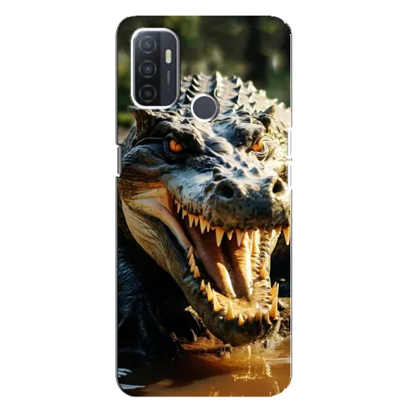Чехол с принтом «Опасный крокодил» для OPPO A32 Чехол с принтом «Опасный крокодил» для OPPO A32