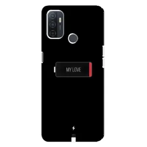 Чехлы для любимой на ОППО А32 (VPrint) (Love battery)