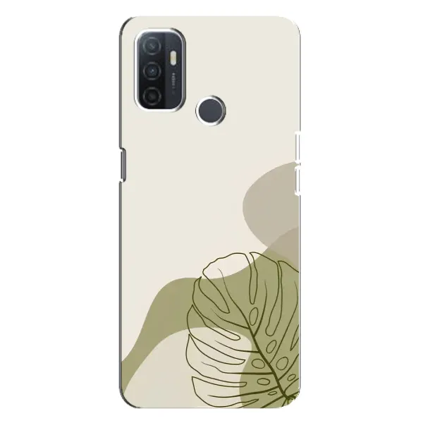 Чехол с принтом «Зеленая монстера дизайн» для OPPO A32