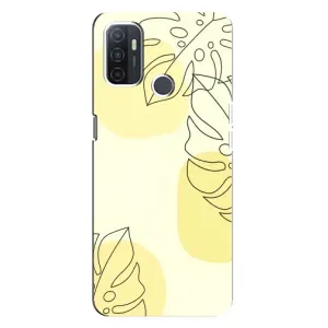 Силиконовый чехол с принтом в цветах на Oppo A32