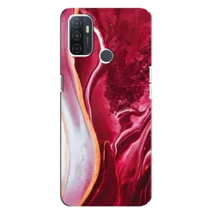 Чохол з принтом «Мрамор червоний» для OPPO A32
