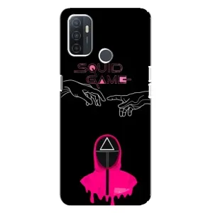 Чохол Гра в кальмара для Oppo A32 (Мінімалізм Гра кальмара)