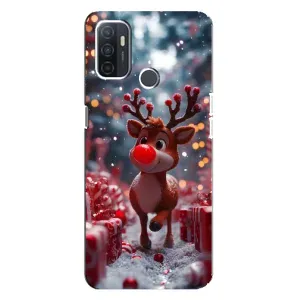 Чехол с принтом «Олень среди подарков» для OPPO A32