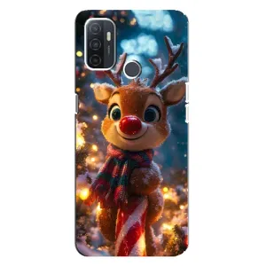 Чехол с принтом «Олень с шарфом» для OPPO A32