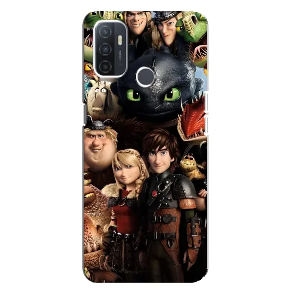 Чехол с принтом «Персонажи дракона» для OPPO A32