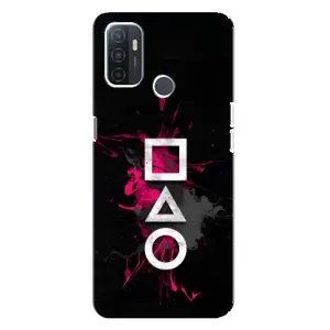 Чохол Гра в кальмара для Oppo A32 (Символи Гра кальмара)