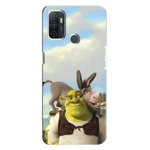 Чохол з мультфільмом Шрек на Oppo A32 (Шрек та Осел)