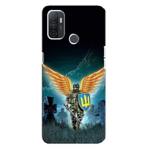 Чехлы с картинкой ЗСУ для Oppo A32 (AlphaPrint) (Солдат ЗСУ)